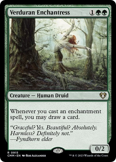 Verduran Enchantress (Commander Masters) Near Mint