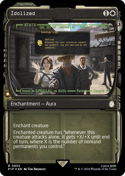 Idolized (Showcase) (Surge Foil) (Universes Beyond: Fallout) Near Mint Foil