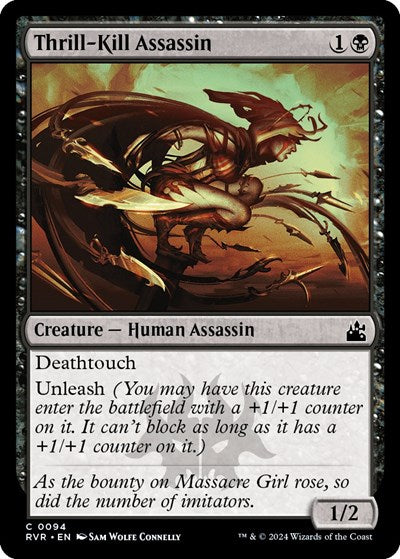 Thrill-Kill Assassin (Ravnica Remastered) Light Play Foil