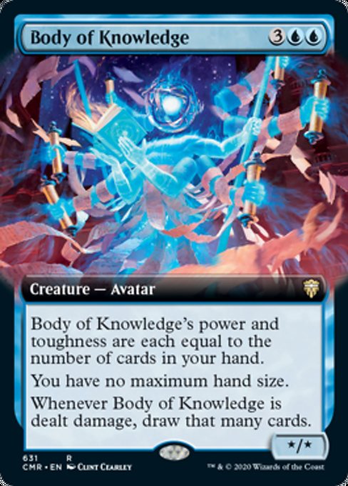 Body of Knowledge (Extended Art) (Commander Legends) Light Play Foil
