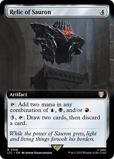 Relic of Sauron (Extended Art) (Commander: The Lord of the Rings: Tales of Middle-earth) Near Mint
