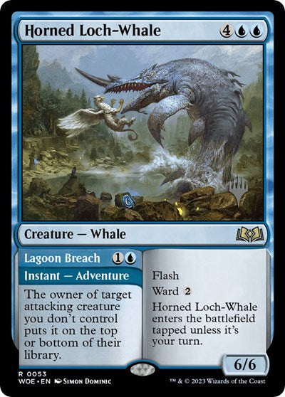 Horned Loch-Whale (Promo Pack: Wilds of Eldraine) Light Play