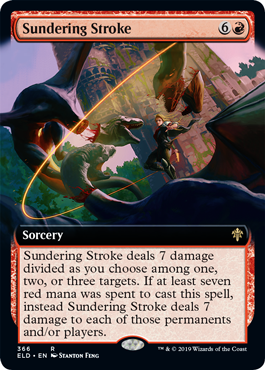 Extended Art Sundering Stroke (Throne of Eldraine) Near Mint