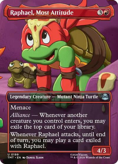 Raphael, Most Attitude (Borderless) (Teenage Mutant Ninja Turtles) Near Mint