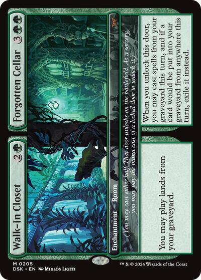 Walk-In Closet / Forgotten Cellar (Duskmourn: House of Horror) Medium Play Foil