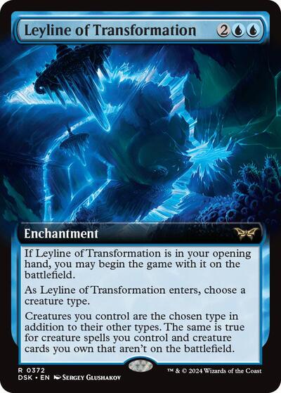 Leyline of Transformation (Extended Art) (Duskmourn: House of Horror) Near Mint Foil