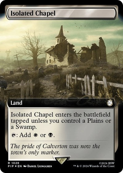 Isolated Chapel (Extended Art) (Surge Foil) (Universes Beyond: Fallout) Near Mint Foil
