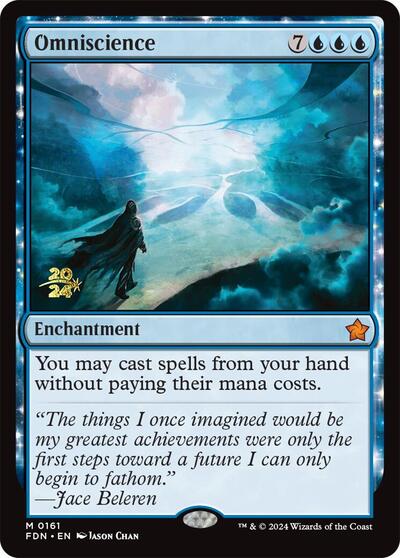 Omniscience (FDN) (Promos: Prerelease Cards) Light Play Foil