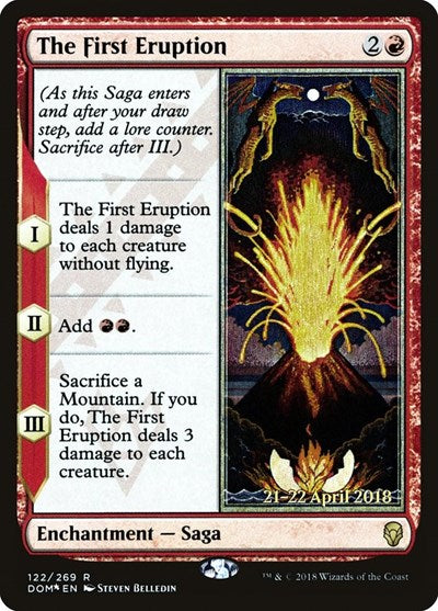 The First Eruption (Promos: Prerelease Cards) Light Play Foil
