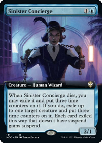 Sinister Concierge (Extended Art) (Commander: Streets of New Capenna) Near Mint