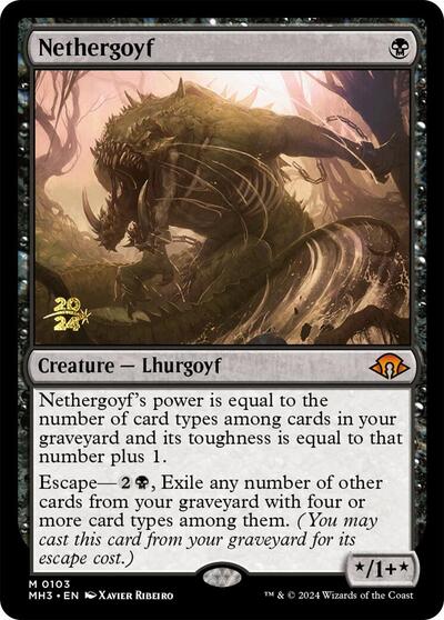 Nethergoyf (Promos: Prerelease Cards) Light Play Foil