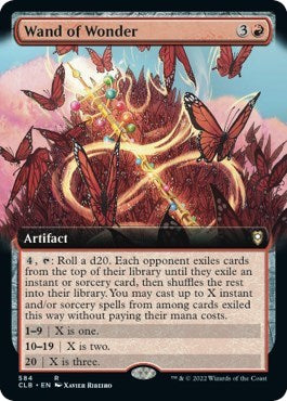 Wand of Wonder (Extended Art) (Commander Legends: Battle for Baldur's Gate) Light Play