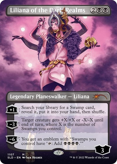 Liliana of the Dark Realms (Borderless) (Secret Lair) Near Mint Foil