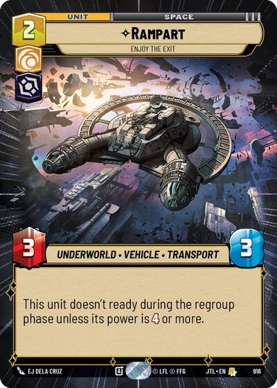 Rampart Enjoy the Exit (Hyperspace Foil) (Jump to Lightspeed) Near Mint Foil