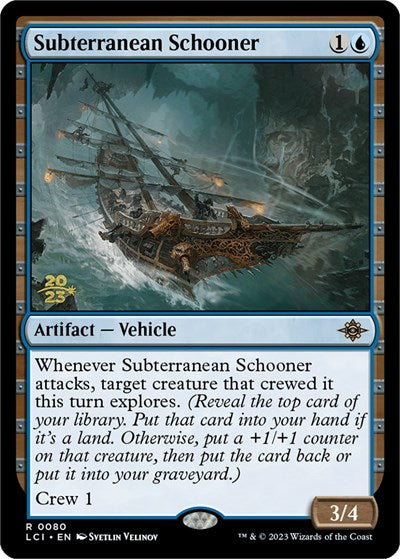 Subterranean Schooner (Promos: Prerelease Cards) Light Play Foil