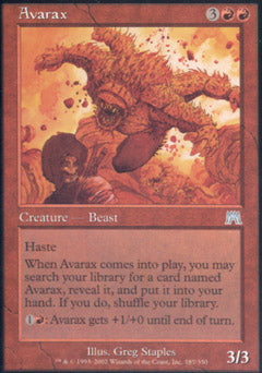 Avarax (Onslaught) Light Play Foil