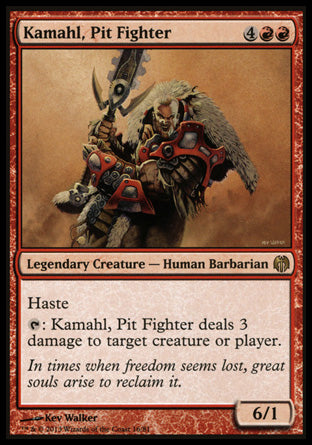 Kamahl, Pit Fighter (Duel Decks: Heroes vs Monsters) Damaged / Poor