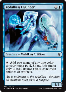 Vedalken Engineer (Commander 2016 Edition) Light Play