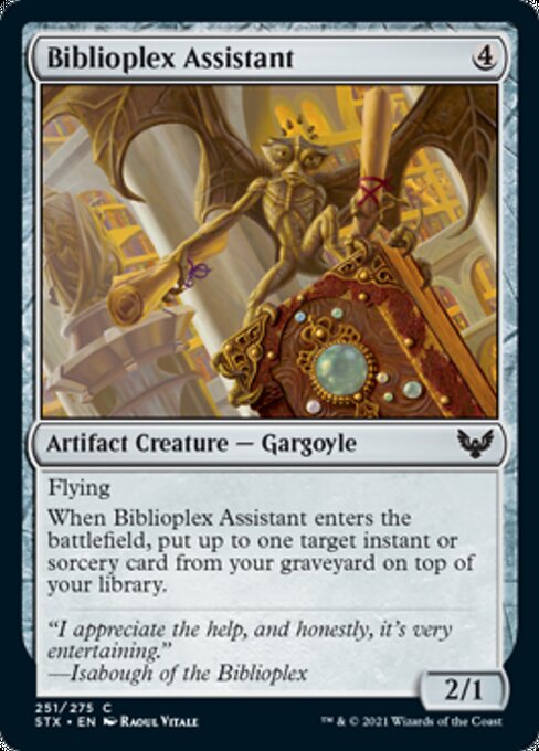 Biblioplex Assistant (Strixhaven) Light Play Foil