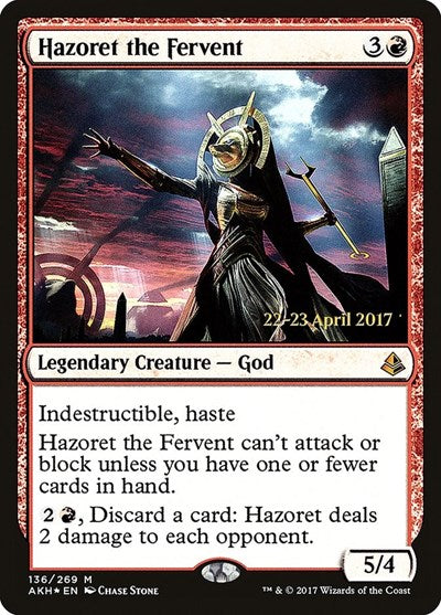 Hazoret the Fervent (Promos: Prerelease Cards) Medium Play Foil