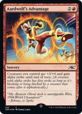 Aardwolf's Advantage (Galaxy Foil) (Unfinity) Near Mint Foil