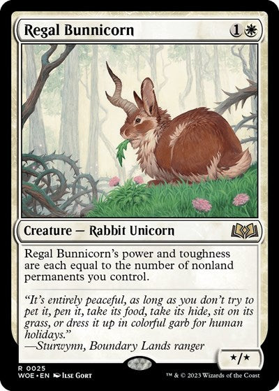 Regal Bunnicorn (Wilds of Eldraine) Medium Play
