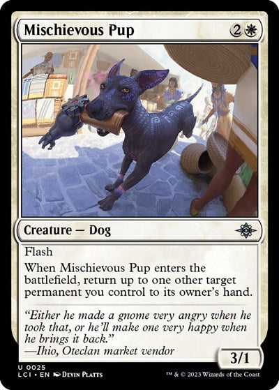 Mischievous Pup (The Lost Caverns of Ixalan) Light Play