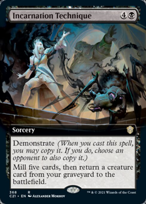 Incarnation Technique (Extended Art) (Commander 2021 Strixhaven) Light Play