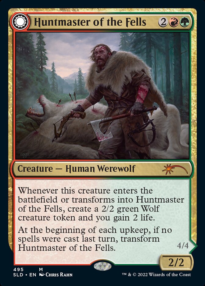 Huntmaster of the Fells // Ravager of the Fells (Secret Lair) Medium Play Foil