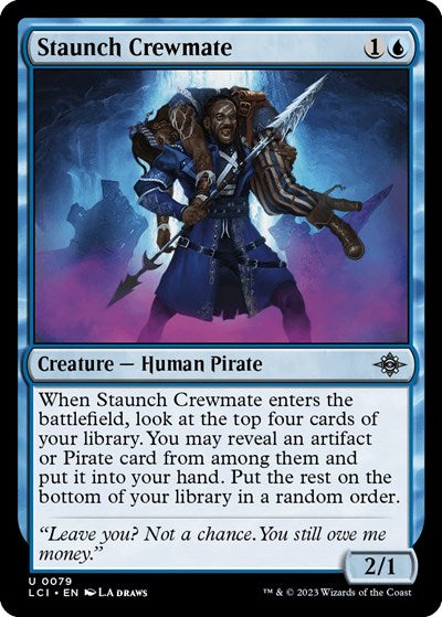 Staunch Crewmate (The Lost Caverns of Ixalan) Light Play Foil