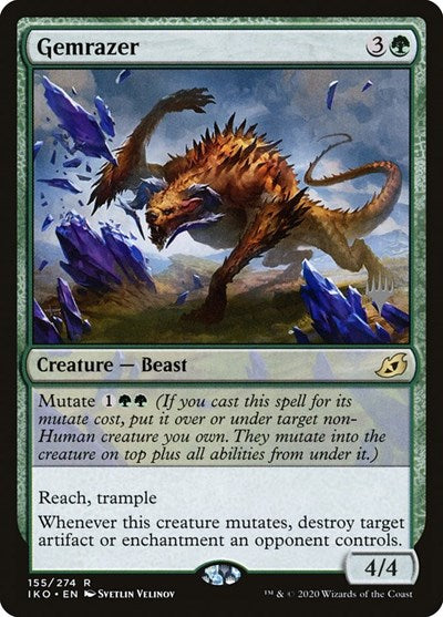 Gemrazer (Promo Pack: Ikoria) Light Play Foil