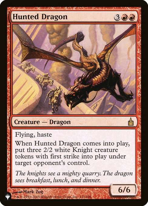 Hunted Dragon (The List) Near Mint