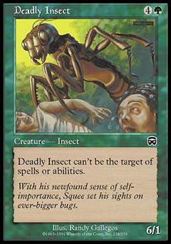 Deadly Insect (Mercadian Masques) Light Play Foil