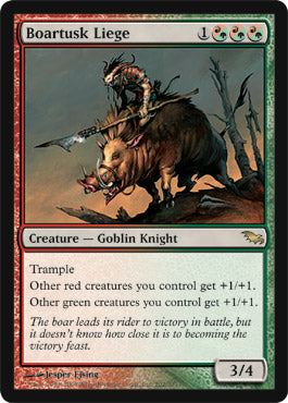 Boartusk Liege (Shadowmoor) Heavy Play