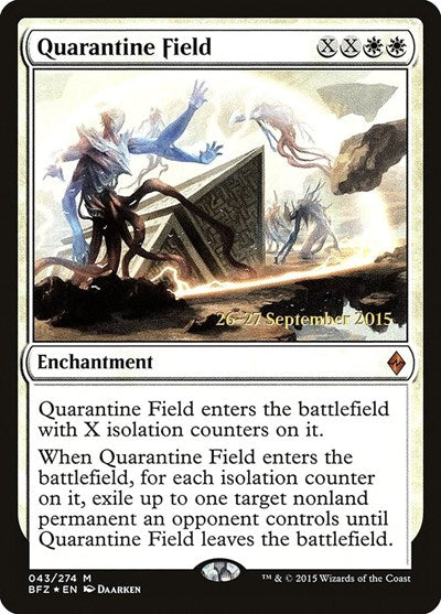 Quarantine Field (Promos: Prerelease Cards) Medium Play Foil
