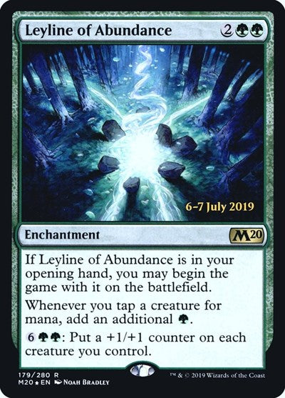 Leyline of Abundance (Promos: Prerelease Cards) Light Play Foil