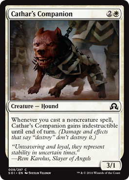 Cathar's Companion (Shadows Over Innistrad) Medium Play Foil