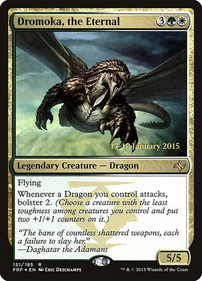 Dromoka, the Eternal (Promos: Prerelease Cards) Light Play Foil