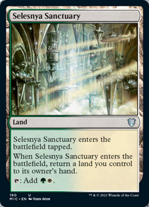 Selesnya Sanctuary (Commander 2021 Midnight Hunt) Light Play