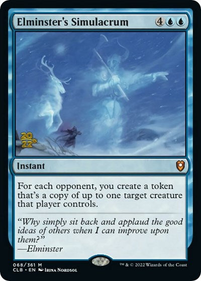 Elminster's Simulacrum (Promos: Prerelease Cards) Light Play Foil