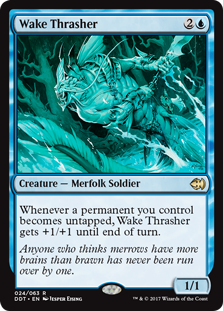Wake Thrasher (Duel Decks: Merfolk vs Goblins) Medium Play