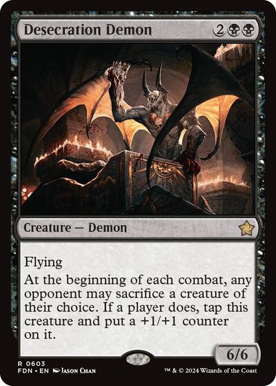 Desecration Demon (Foundations) Light Play