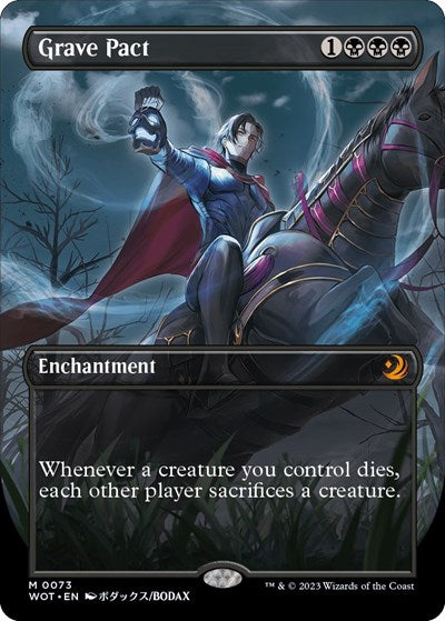 Grave Pact (Anime Borderless) (Wilds of Eldraine: Enchanting Tales) Near Mint Foil