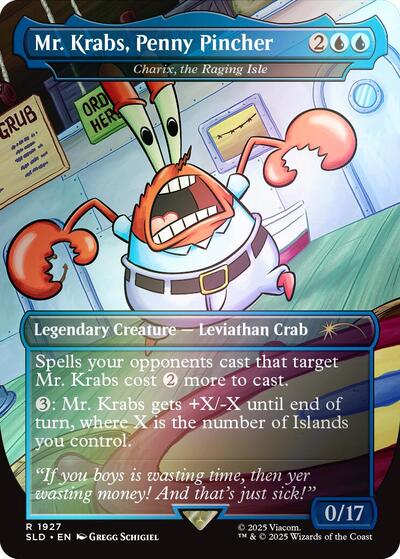 Mr. Krabs, Penny Pincher - Charix, the Raging Isle (Rainbow Foil) (Secret Lair) Near Mint Foil