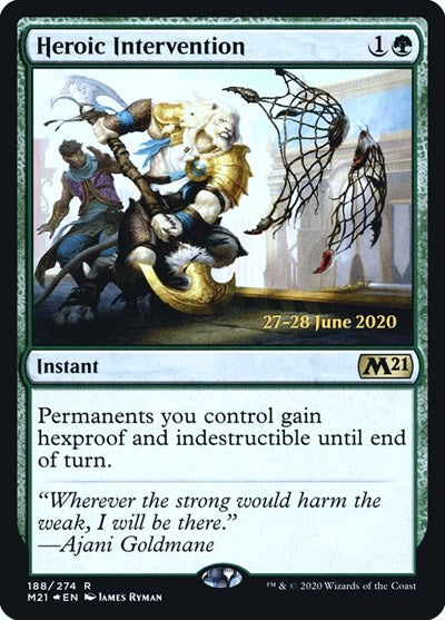 Heroic Intervention (M21) (Promos: Prerelease Cards) Light Play Foil