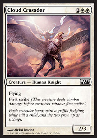 Cloud Crusader (Magic 2011 Core Set) Medium Play Foil