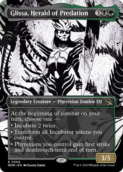 Glissa, Herald of Predation (Showcase) (March of the Machine) Medium Play Foil