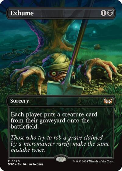 Exhume (Borderless) (Commander: Duskmourn: House of Horror) Near Mint Foil
