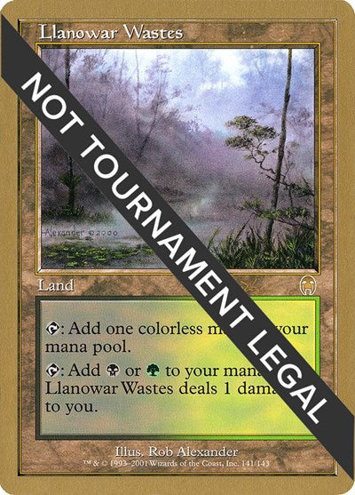 Llanowar Wastes - 2001 Jan Tomcani (APC) (World Championship Decks) Light Play