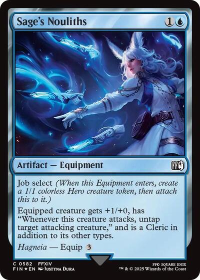 Sage's Nouliths (Surge Foil) (Universes Beyond: FINAL FANTASY) Light Play Foil